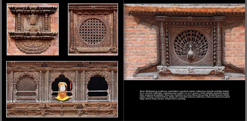 72 Pávie okno v Bhaktapúre