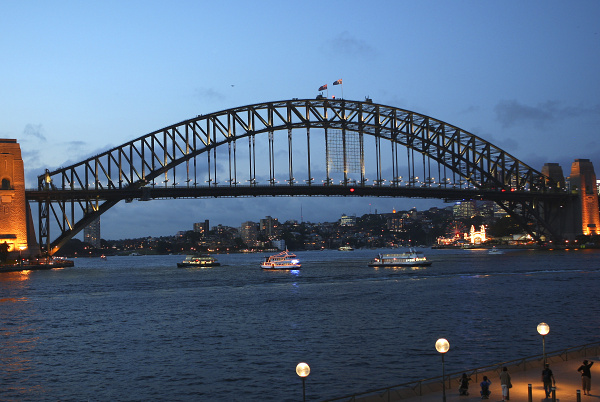 AUSTRÁLIA - Sydney, Harbour bridge.JPG