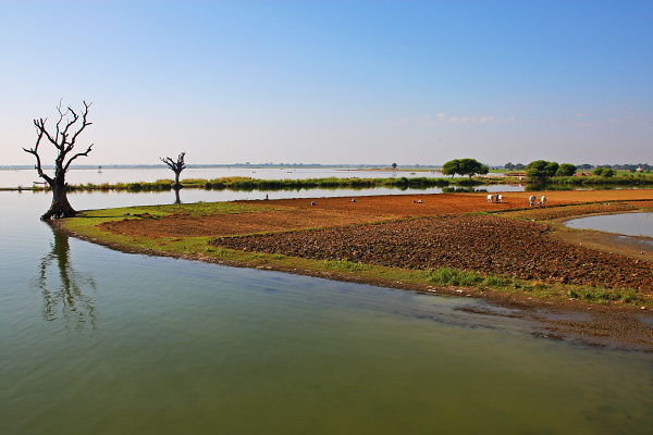 Amarapura - Jazero Taungthaman (2).jpg